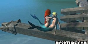 Underwater 3d Porn - 3D Little Mermaid gets fucked underwater by Ursula EMPFlix Porn Videos