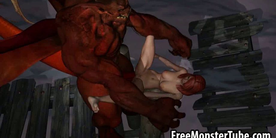 3D redhead babe getting fucked by a winged demon EMPFlix Porn Videos