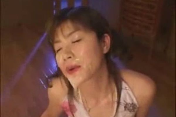 Two Asian Facial - Hot Asian with Facial Cum Blowjobs Two Guys at Once
