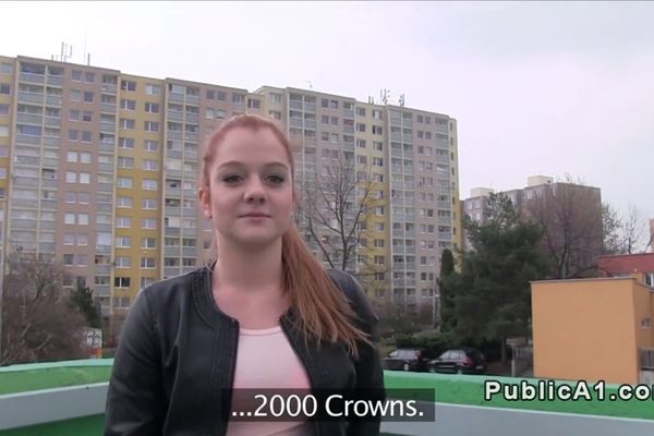 Pov Student - Redhead Euro student bangs pov in public